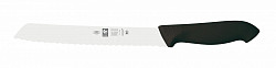 Нож хлебный Icel 20см, черный HORECA PRIME 28100.HR09000.200 в Санкт-Петербурге, фото
